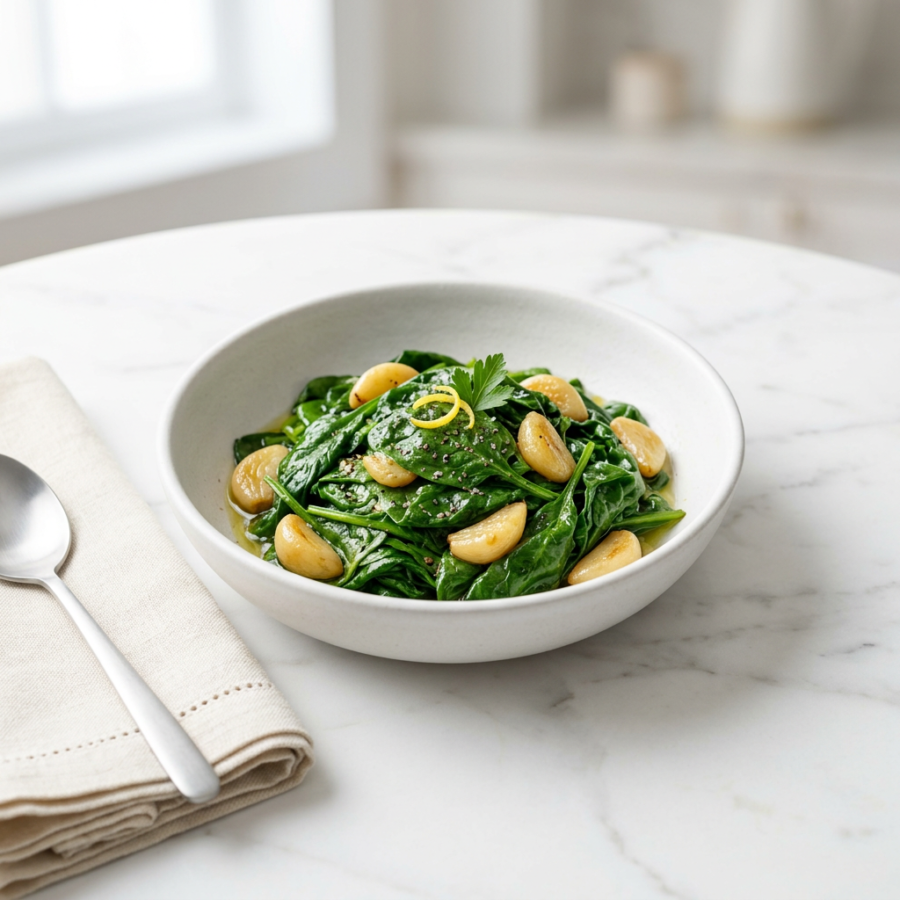 Garlic Sautéed Spinach