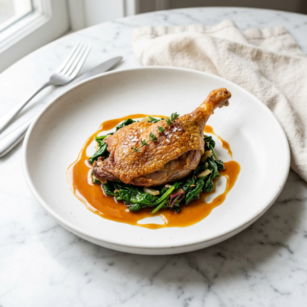 Slow-Cooked Duck Leg
